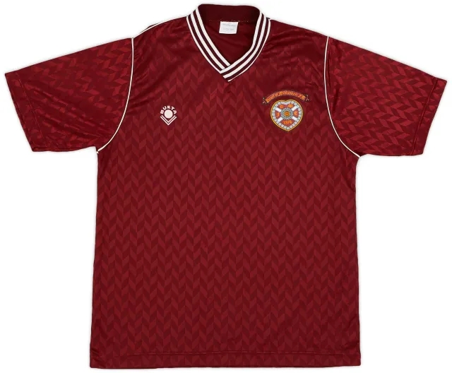 1989-90 Hearts Home Shirt - 9/10 - (M)