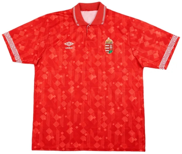 Umbro 1990-93 Hungary Home Shirt - 9/10 - (XL)