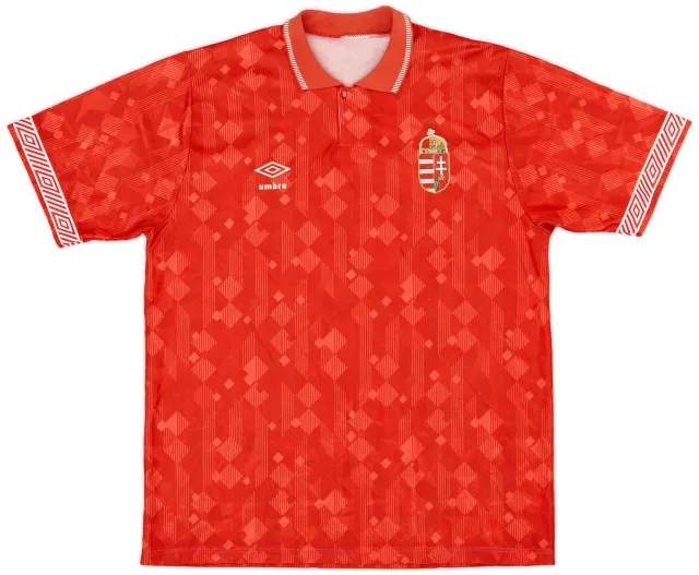 Umbro 1990-93 Hungary Home Shirt - 6/10 - (L)