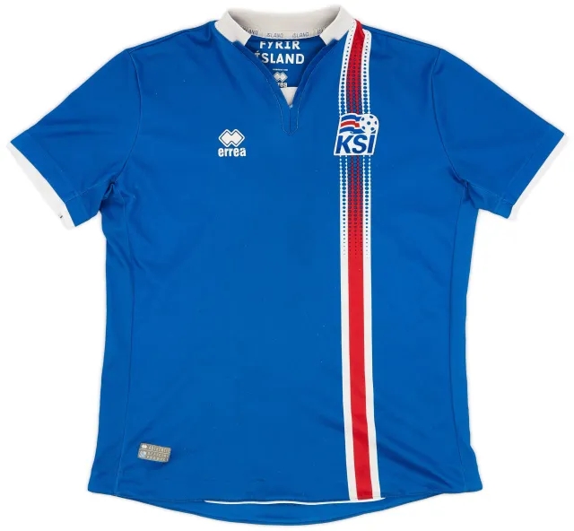 Errea 2016-18 Iceland Home Shirt - 5/10 - (XS)