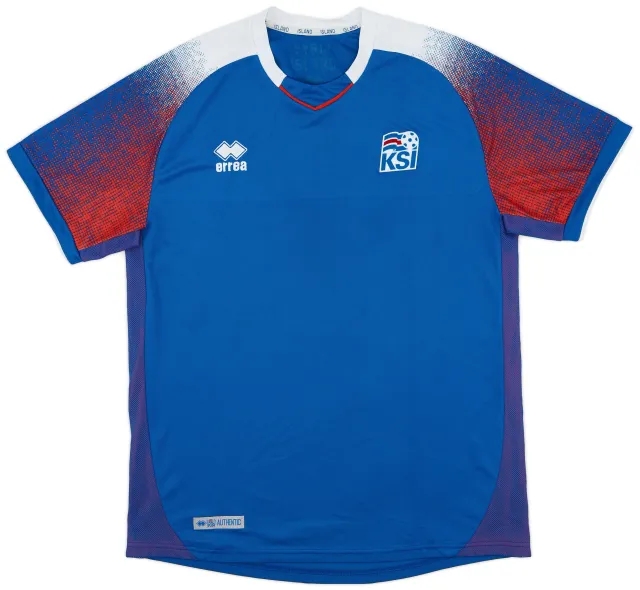 Errea 2018-19 Iceland Home Shirt - 7/10 - (L)