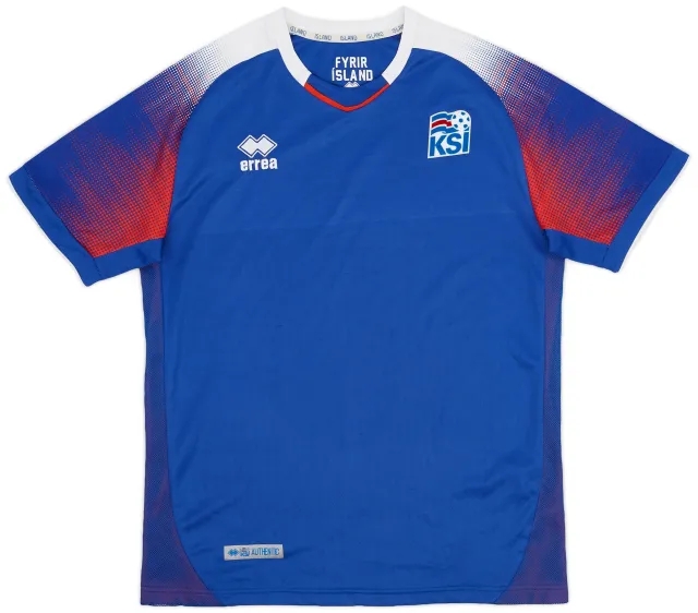 Errea 2018-19 Iceland Home Shirt - 8/10 - (M)