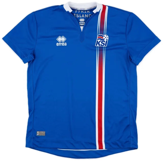 Errea 2016-18 Iceland Home Shirt - 9/10 - (S)