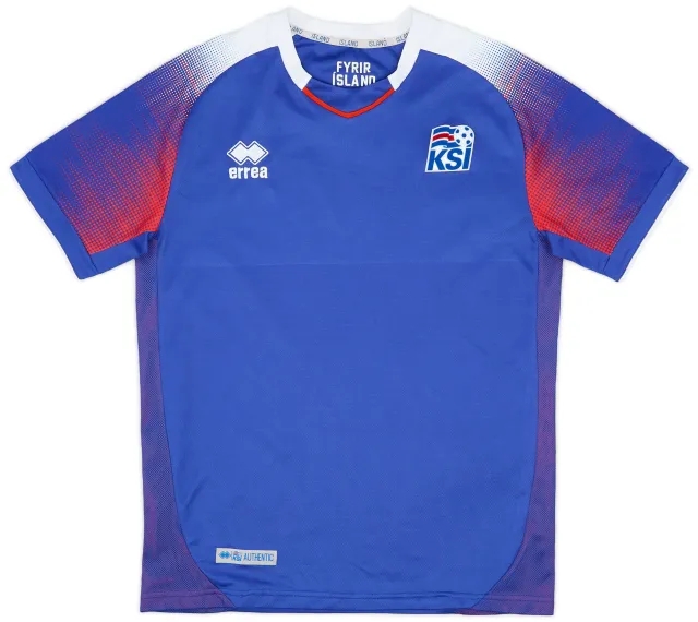 Errea 2018-19 Iceland Home Shirt - 9/10 - (S)