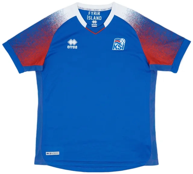 Errea 2018-19 Iceland Home Shirt - 8/10 - (XL)