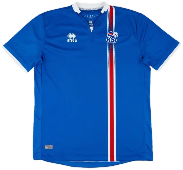 Errea 2016-18 Iceland Home Shirt - 8/10 - (XXL)