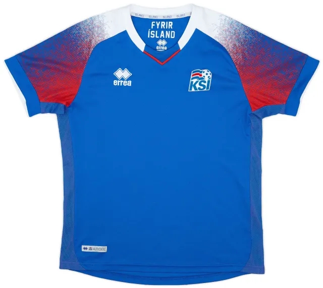 Errea 2018-19 Iceland Home Shirt - 9/10 - (S)