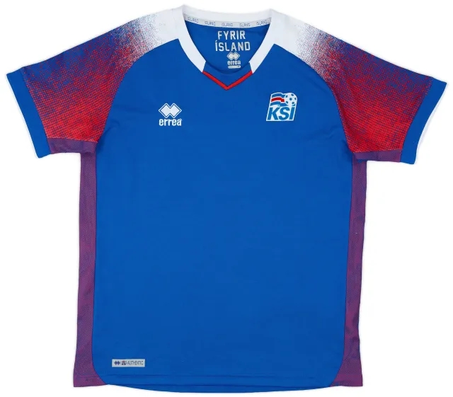 Errea 2018-19 Iceland Home Shirt - 9/10 - (M)