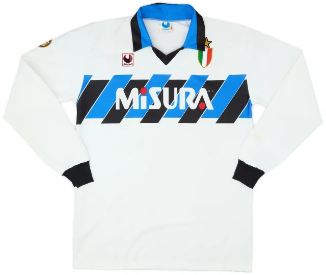 1989-90 Inter Milan Away L/S Shirt - 5/10 - (XL)