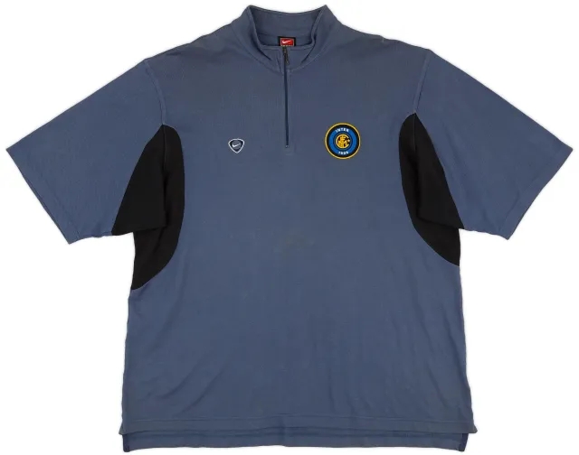 2000-01 Inter Milan Nike 1/4 Zip Training Top - 8/10 - (XL)
