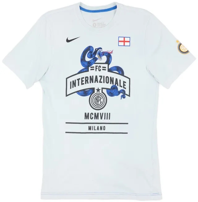 2011-12 Inter Milan Nike Graphic Tee - 9/10 - (L)