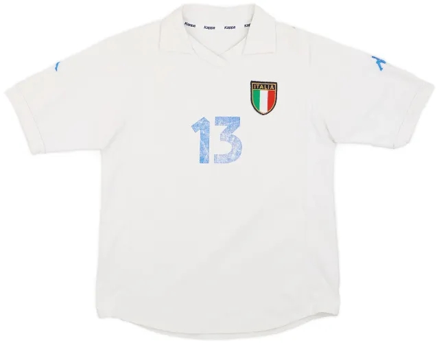 Kappa 2001-02 Italy Women Away Shirt #13 - 4/10 - (Women's XL)