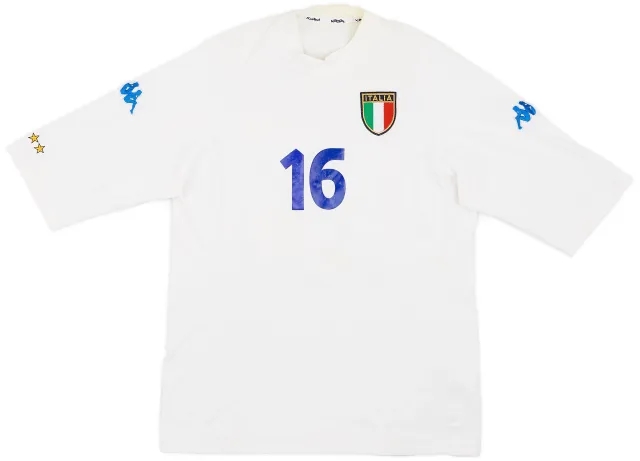 Kappa 2002 Italy Away Shirt #16 - 5/10 - (XXL)