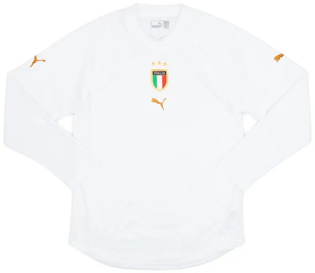 Puma 2004-06 Italy Away L/S Shirt - 4/10 - (M)