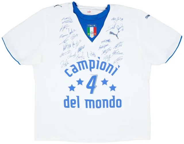 Puma 2006 Italy 'Campioni Del Mondo' Away Shirt - 8/10 - (XXL)