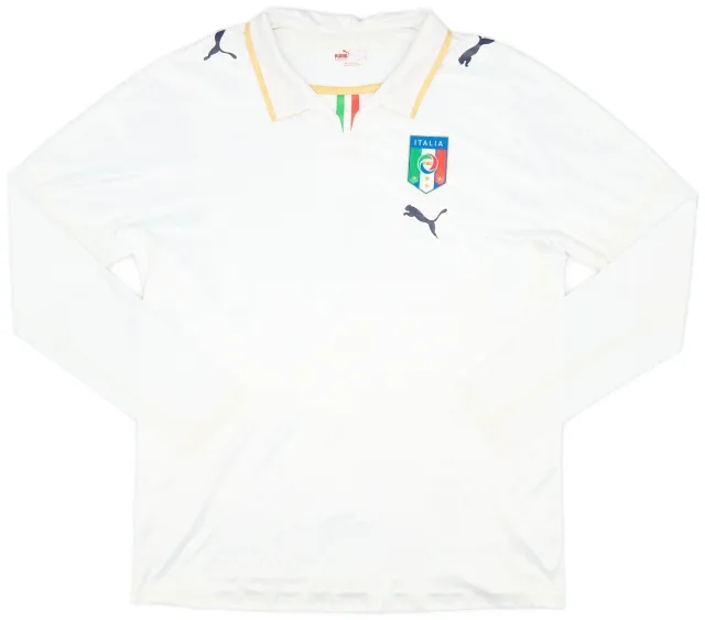 Puma 2007-08 Italy Player Issue Away L/S Shirt - 9/10 - (XL)