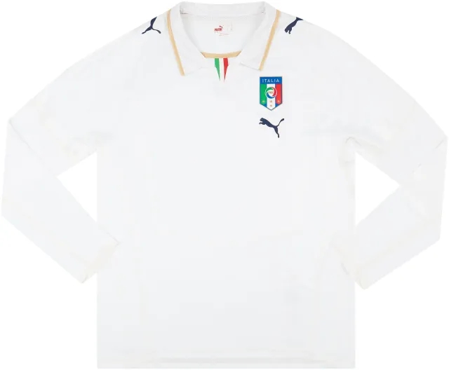 Puma 2007-08 Italy Player Issue Away L/S Shirt - 9/10 - (XXL)