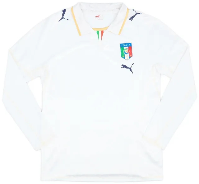 Puma 2007-08 Italy Player Issue Away L/S Shirt - 9/10 - (L)