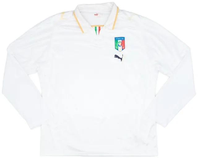 Puma 2007-08 Italy Away L/S Shirt - 4/10 - (XL)
