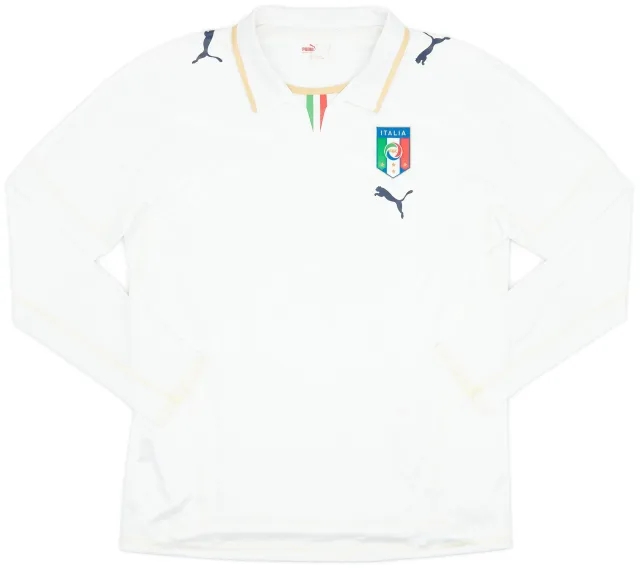 Puma 2007-08 Italy Away L/S Shirt - 9/10 - (XL)
