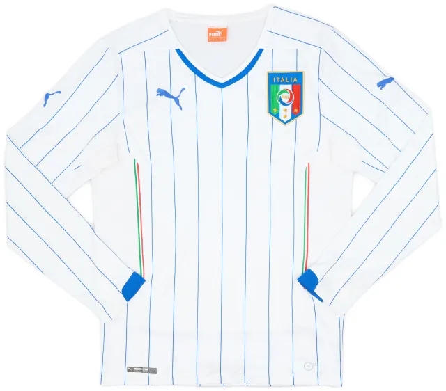 Puma 2014-15 Italy Away L/S Shirt - 5/10 - (M)