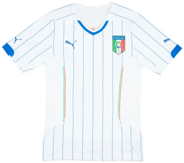 Puma 2014-15 Italy Player Issue Away Shirt - 9/10 - (XXL)