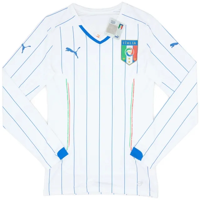 Puma 2014-15 Italy Player Issue Away L/S Shirt (L)