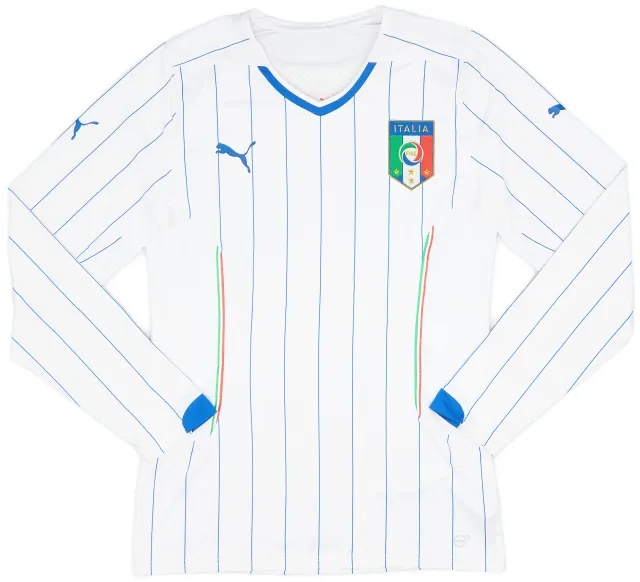 Puma 2014-15 Italy Player Issue Away L/S Shirt - 9/10 - (M)
