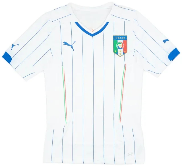 Puma 2014-15 Italy Player Issue Away Shirt - 8/10 - (XL)