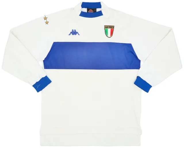 Kappa 1998-00 Italy Away L/S Shirt - 6/10 - (L)