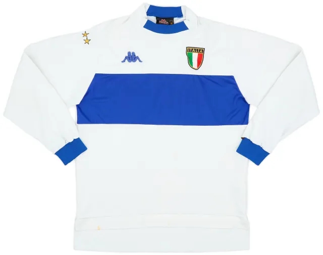 Kappa 1998-00 Italy Away L/S Shirt - 5/10 - (M)