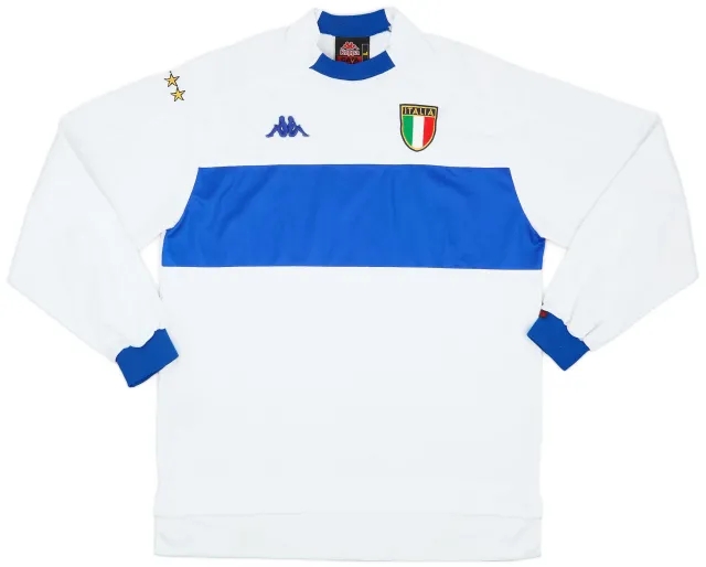Kappa 1998-00 Italy Away L/S Shirt - 9/10 - (L)