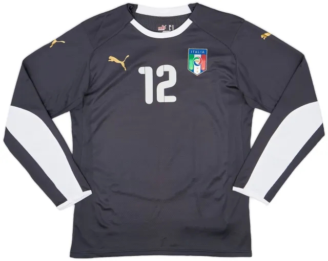 Puma 2008-09 Italy Grey GK Shirt #12 - 7/10 - (M)