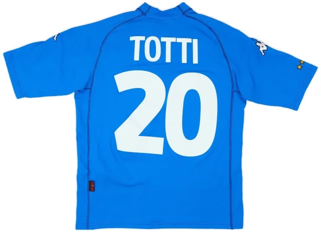 Kappa 2000-01 Italy Home Shirt Totti #20 - 7/10 - (M)