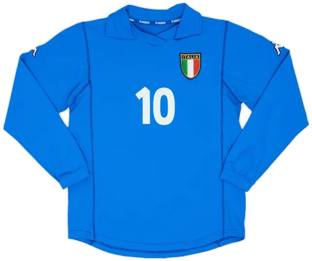 Kappa 2000-01 Italy Home L/S Shirt #10 (Women's L)