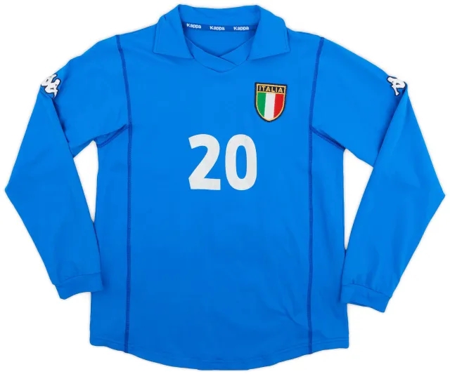 Kappa 2001 Italy Women's Home L/S Shirt #20 - 5/10 - (Women's M)