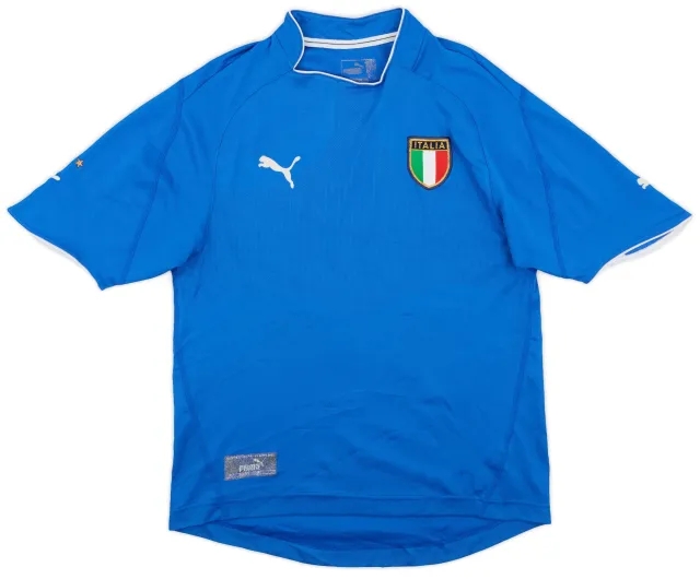 Puma 2003-04 Italy Home Shirt - 5/10 - (L)