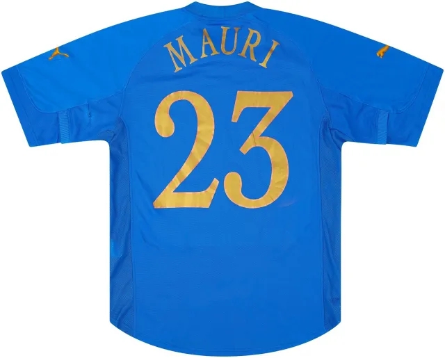Puma 2004-06 Italy Player Issue Home Shirt Mauri #23 - 6/10 - (L)