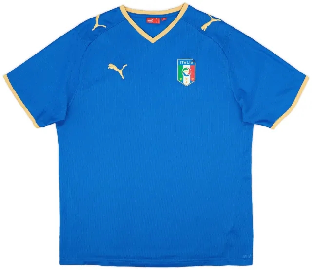 Puma 2007-08 Italy Home Shirt - 5/10 - (L)