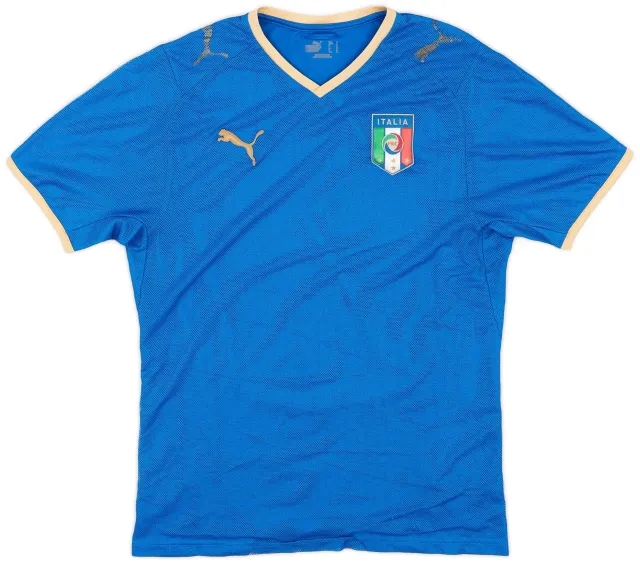 Puma 2007-08 Italy Home Shirt - 5/10 - (S)