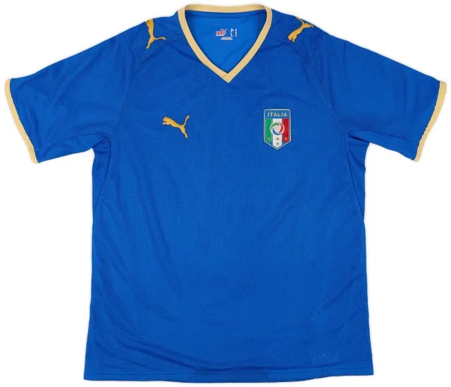 Puma 2007-08 Italy Home Shirt - 7/10 - (M)