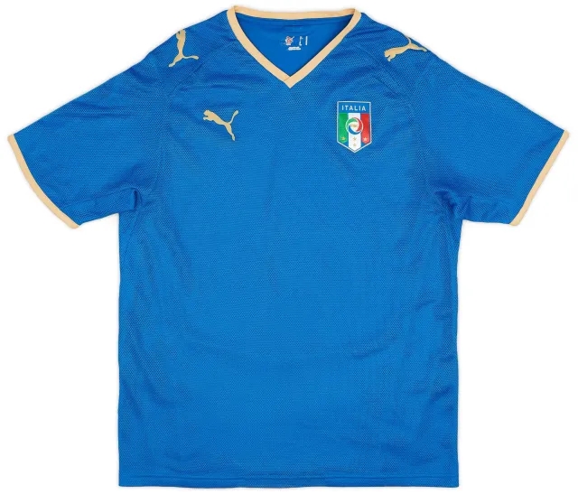 Puma 2007-08 Italy Home Shirt - 8/10 - (M)