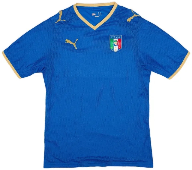 Puma 2007-08 Italy Home Shirt - 3/10 - (S)