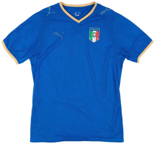 Puma 2007-08 Italy Home Shirt - 3/10 - (S)