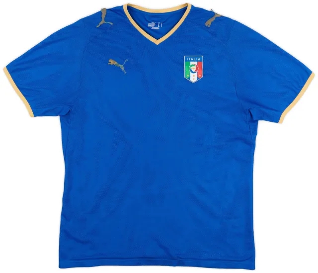 Puma 2007-08 Italy Home Shirt - 4/10 - (L)