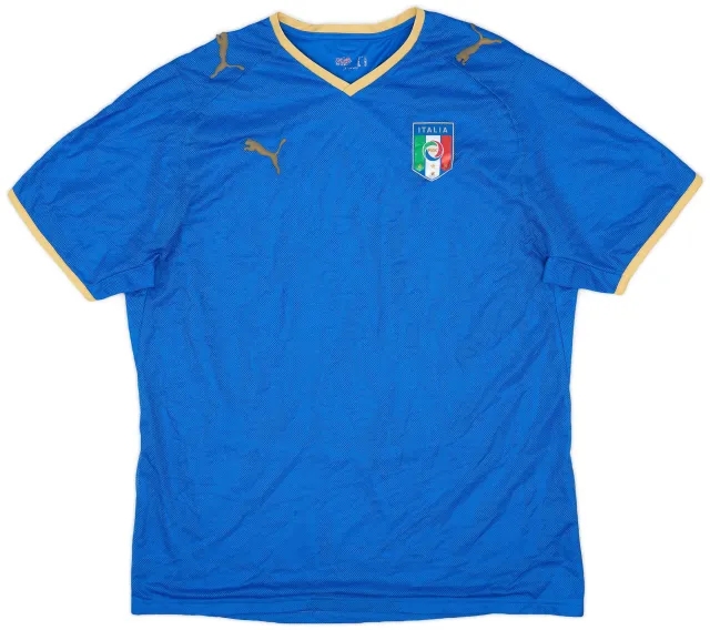 Puma 2007-08 Italy Home Shirt - 7/10 - (XL)