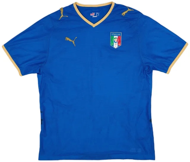 Puma 2007-08 Italy Home Shirt - 3/10 - (L)