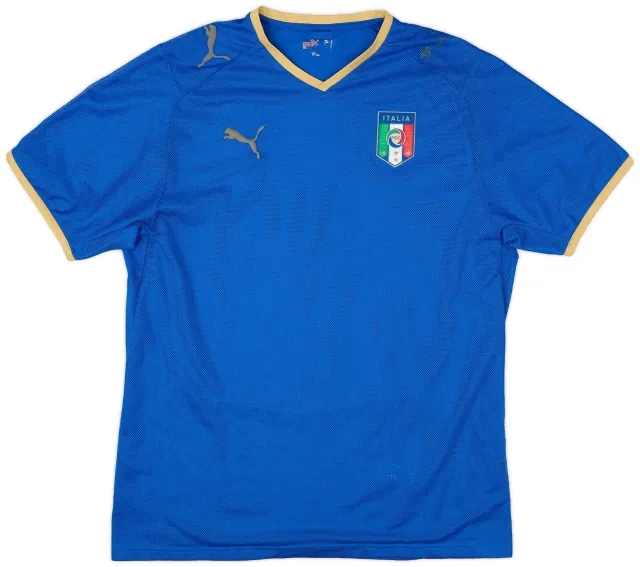 Puma 2007-08 Italy Home Shirt - 4/10 - (L)