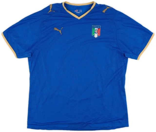 Puma 2007-08 Italy Home Shirt - 8/10 - (XXL)