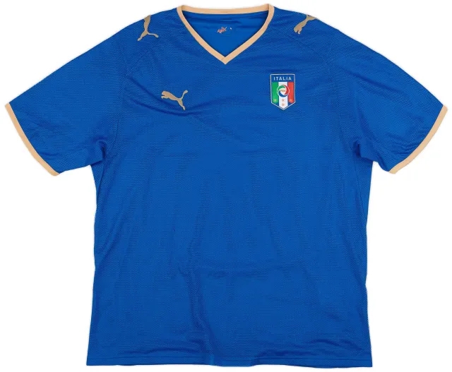 Puma 2007-08 Italy Home Shirt - 7/10 - (XL)